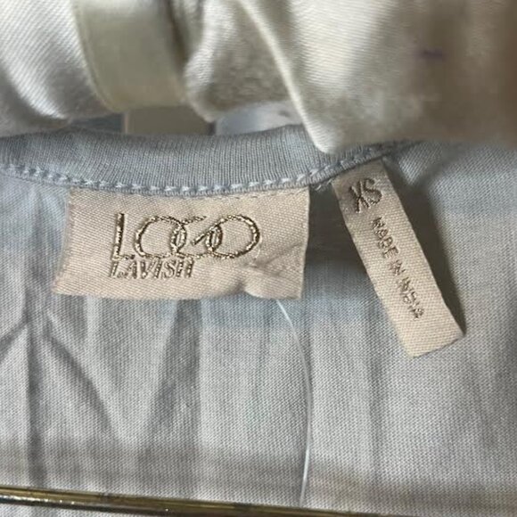 NWT LOGO Lavish Beaded Mini Dress is Gray - Size XS - Picture 3 of 7